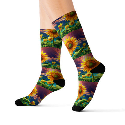 "Sunflower Dreams" Socks