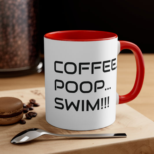 Morning Routine (Swimming) Coffee Mug, 11oz