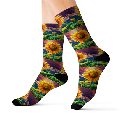 "Sunflower Dreams" Socks